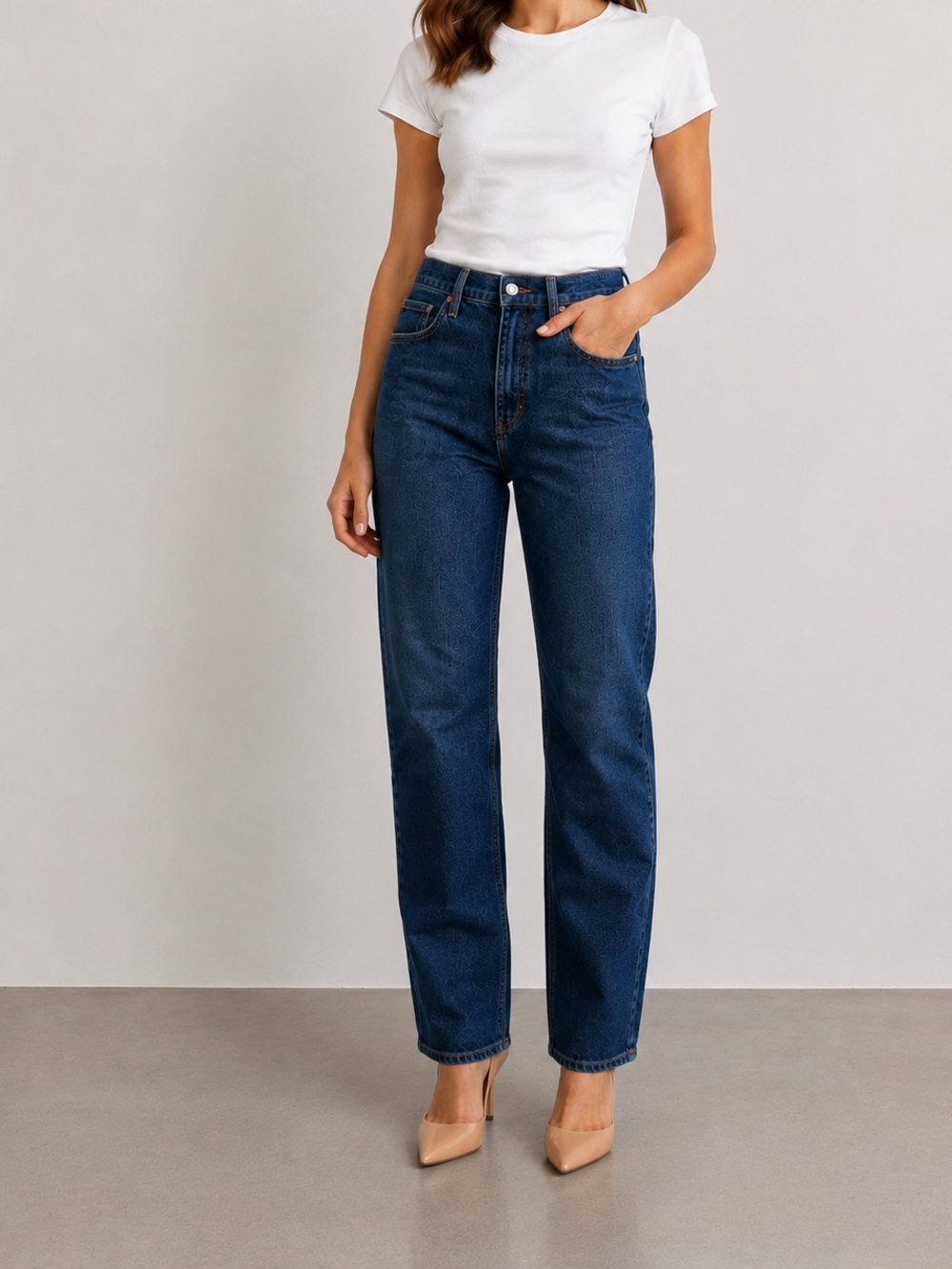 AGOLDE Freya Jeans 28 Dark Wash Slim Straight Mid Rise Stretch Denim